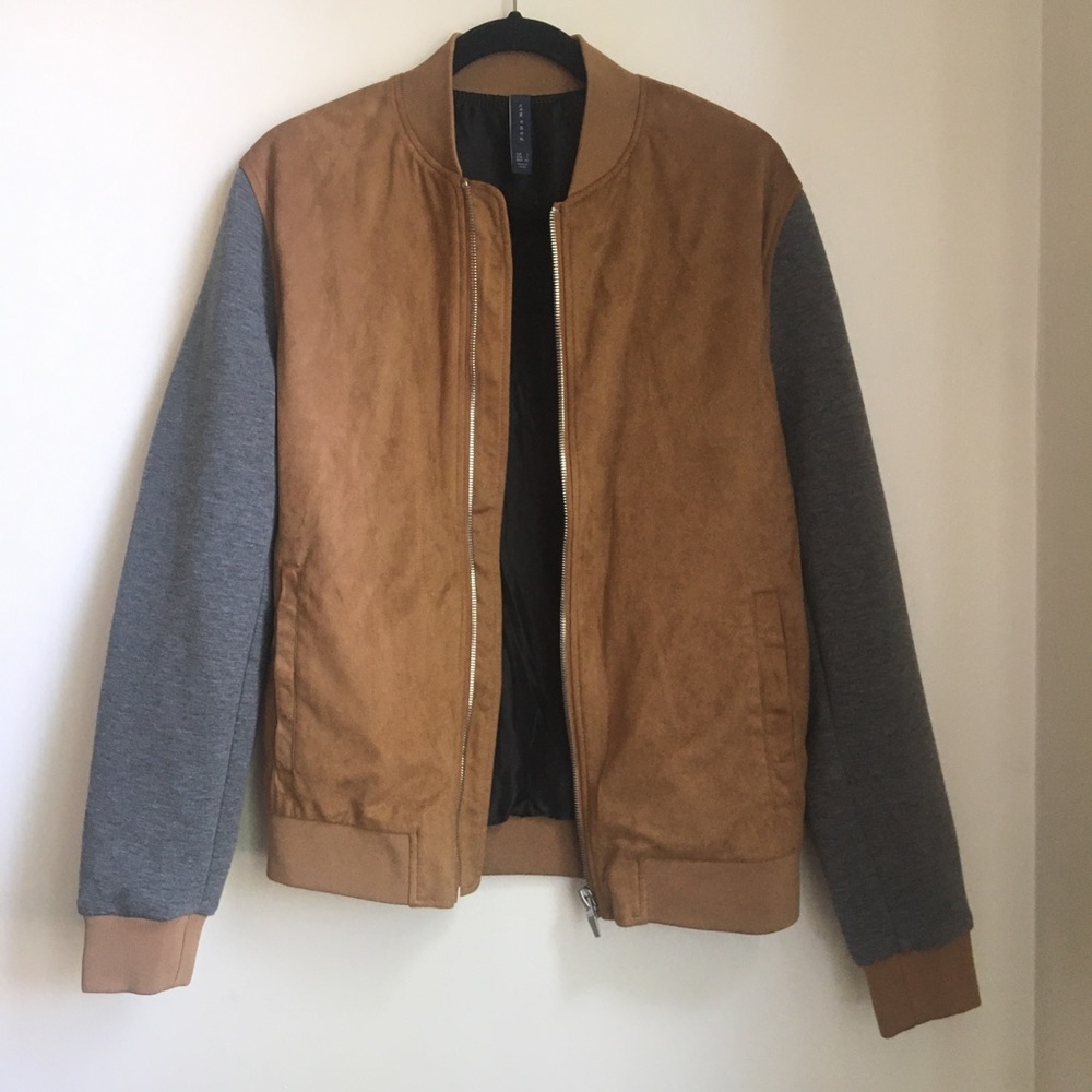 •Zara• NEW WITH TAGS Suede Bomber Jacket